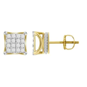 1/4ctw Diamond Cluster Stud Earrings