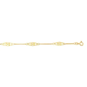 14K Gold Infinity Chain Bracelet