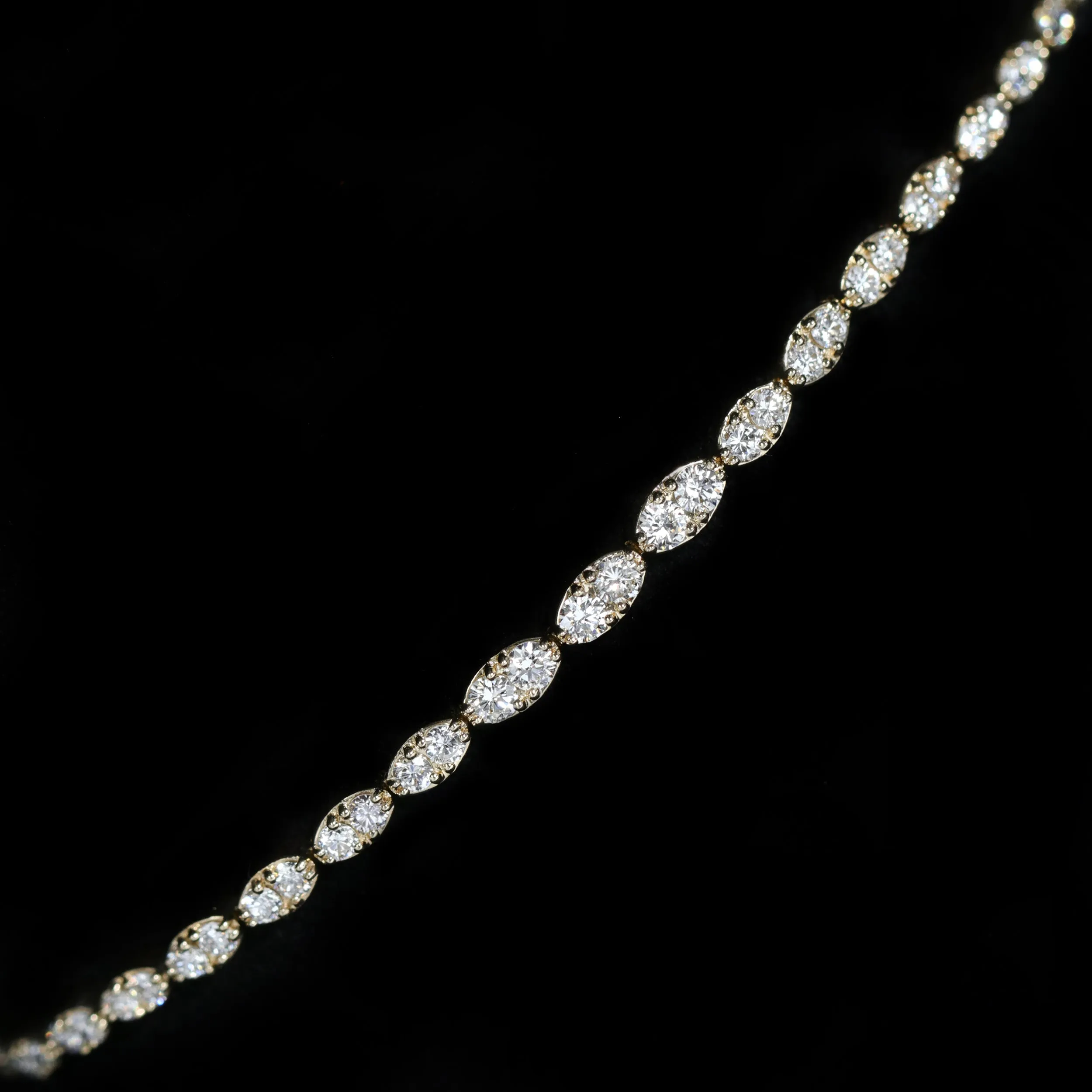 14K Yellow Gold 2.00 CTW Diamond Bracelet