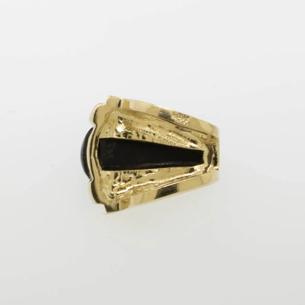 14K Yellow Gold Onyx Slide/Pendant by Siffari from our Estate Collection