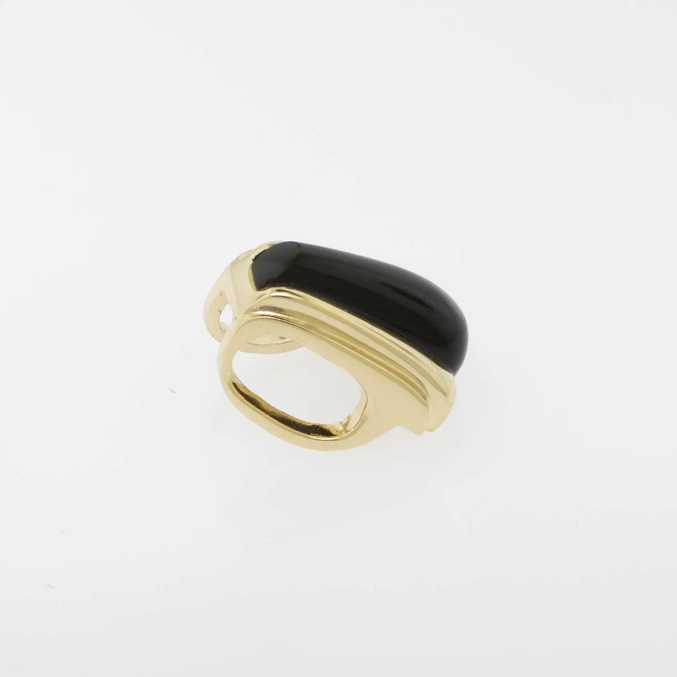 14K Yellow Gold Onyx Slide/Pendant by Siffari from our Estate Collection