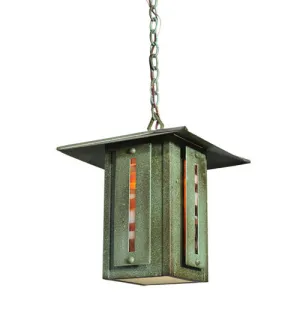 14"Sq Moss Creek Creekside Outdoor Lantern Pendant