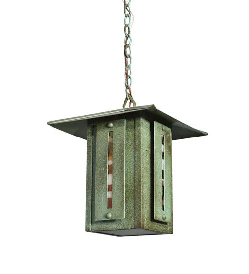 14"Sq Moss Creek Creekside Outdoor Lantern Pendant