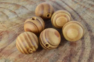 17mm Round Wooden Beads, Sold by  6pcs, High Quality Wood Beads,Raw Finished Wood Beads,Wood Craft Beads,Loose Wooden Beads,Nursing Necklace