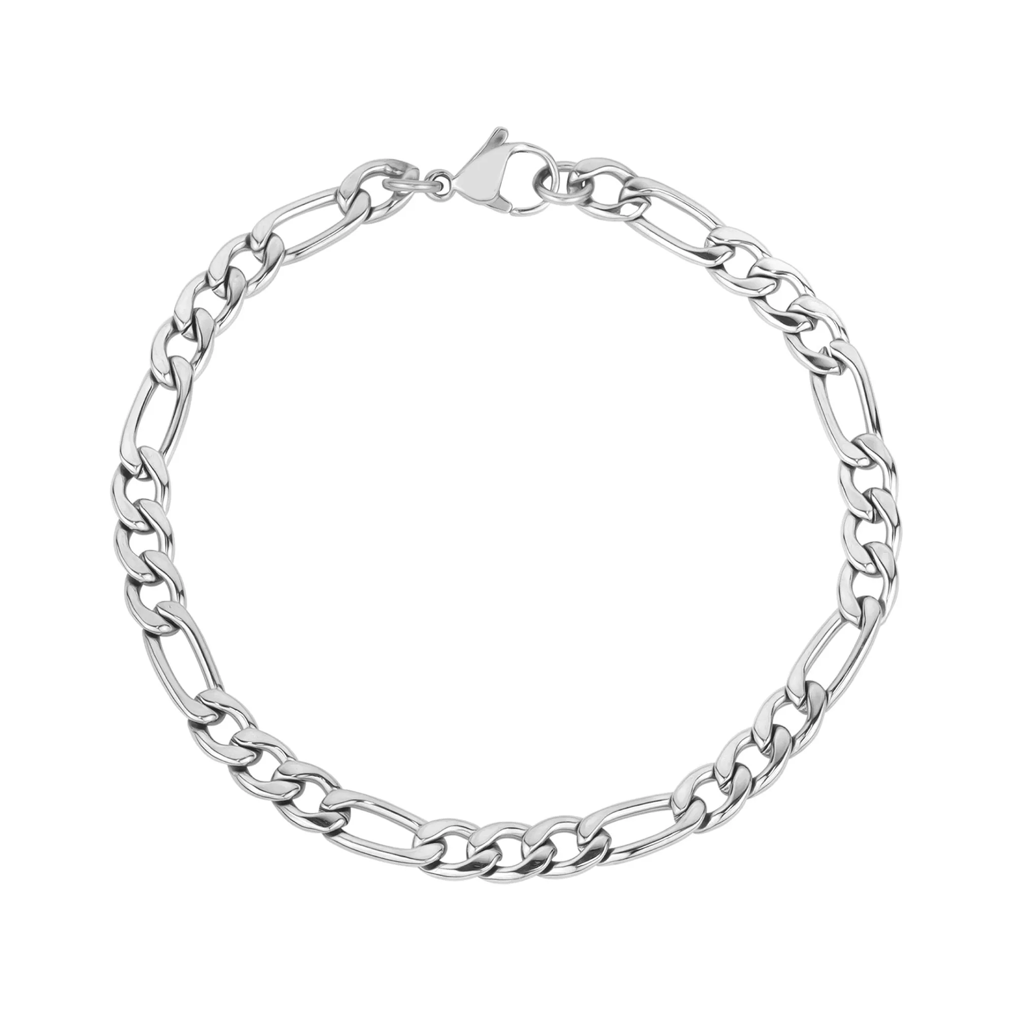 5mm Women's Figaro Link Bracelet