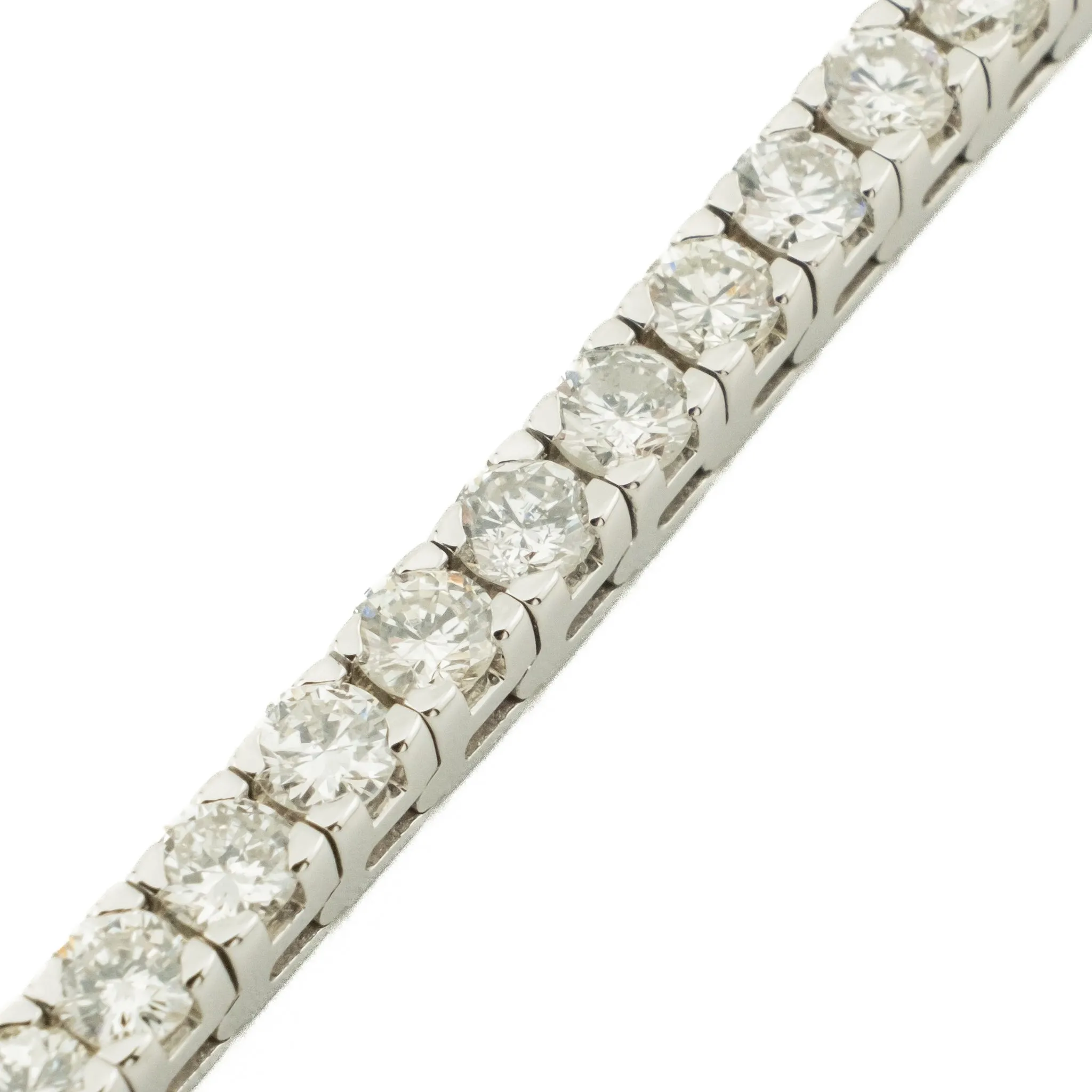 6.19ctw Round Diamond 7" Tennis Bracelet in 14K White Gold