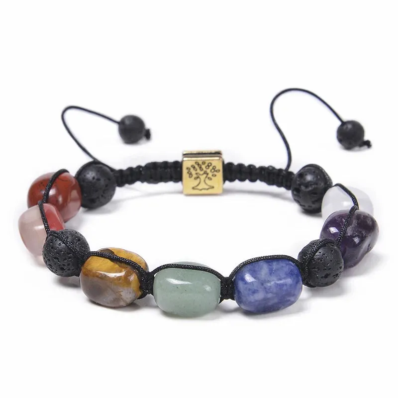 7 Chakra Stone Bead Yoga Meditation Healing Bracelet