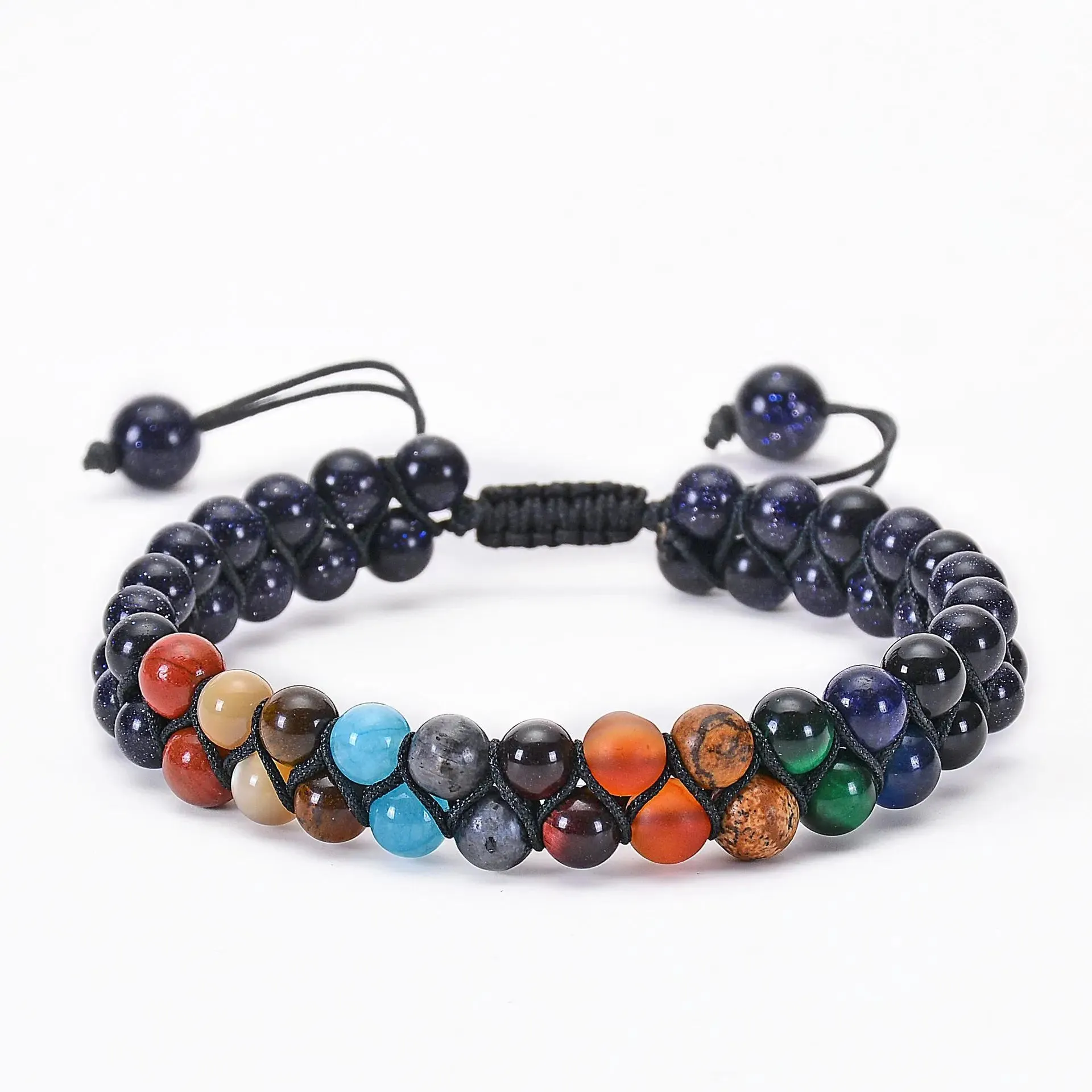 7 Chakra Stone Bead Yoga Meditation Healing Bracelet