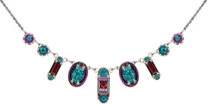 8685 Firefly Blue Zircon Mini La Dolce Vita Crystal Necklace