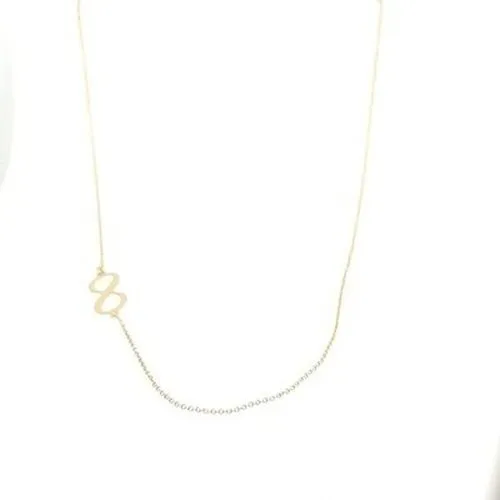 9ct Gold Infinity Necklace & Bracelet Set