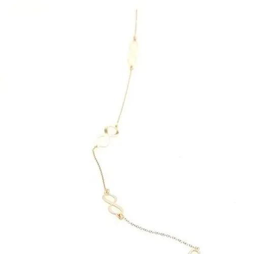 9ct Gold Infinity Necklace & Bracelet Set