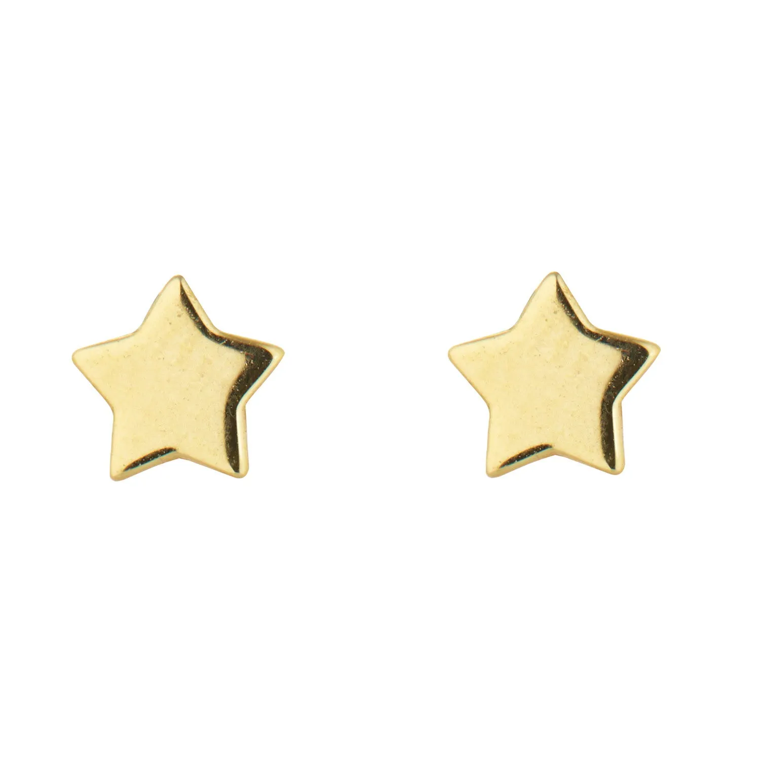 9kt Gold Star Stud Earrings