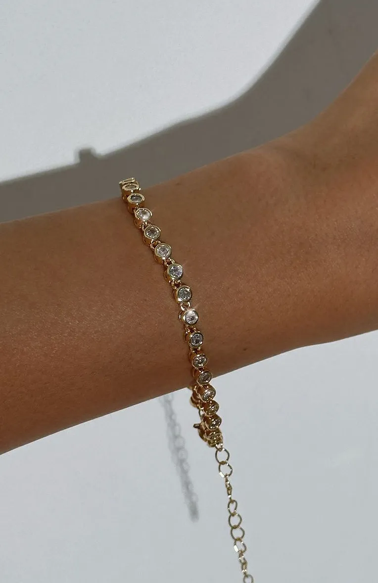 Adele Bracelet Gold/Crystal