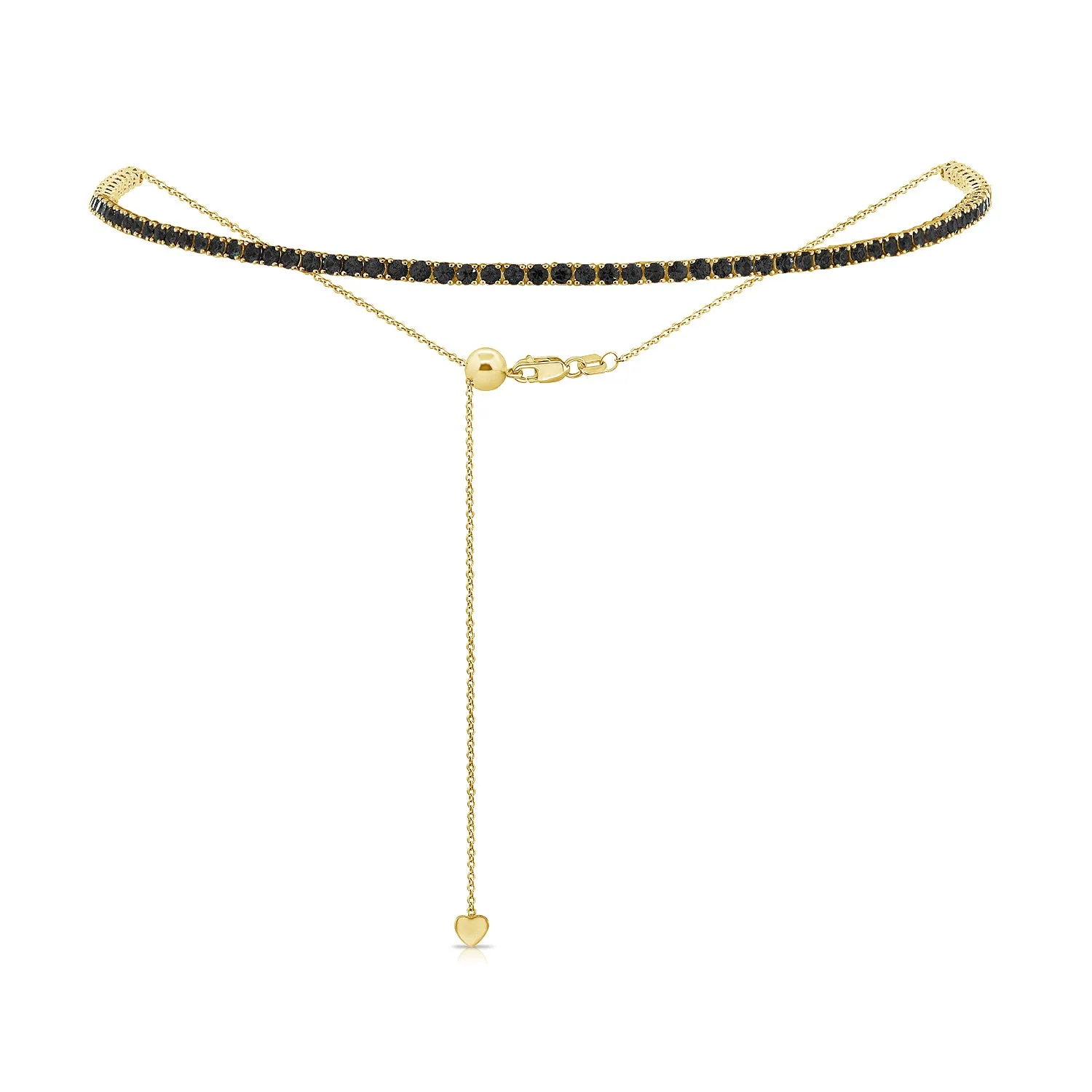 Adjustable Bolo Gemstone Tennis Choker