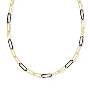 Ainsley Chain Necklace in Black