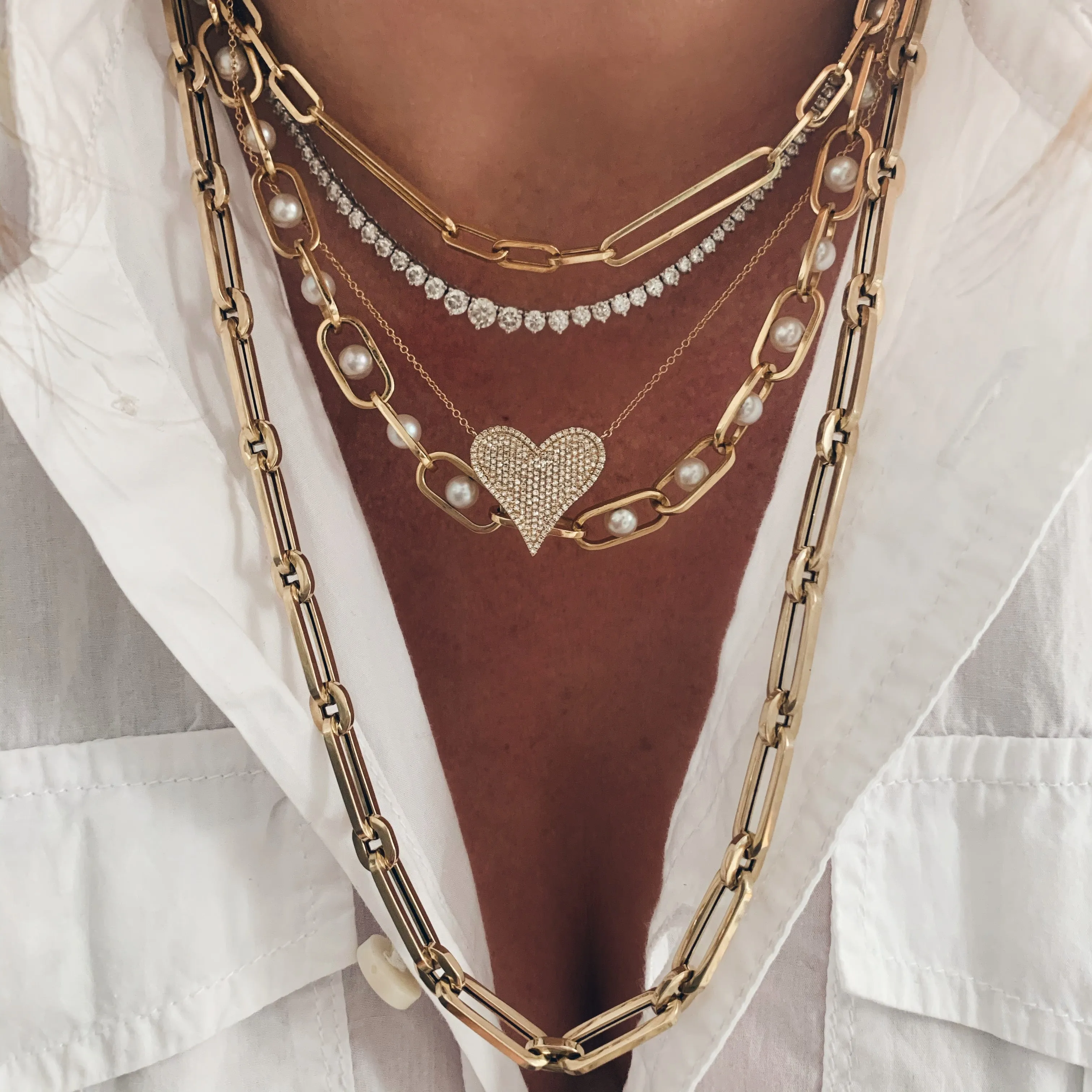 Allegory Major Pearl Chain Necklace