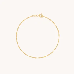 Astrid Chain Bracelet in Solid Gold