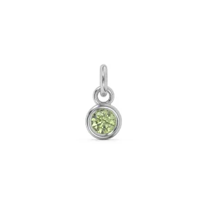 August Birthstone Charm | Peridot | Sterling Silver