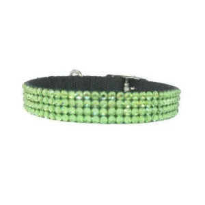 August Birthstone Peridot Crystal Dog Collar