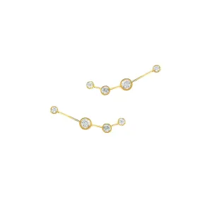 Baby Aries Diamond Constellation Studs