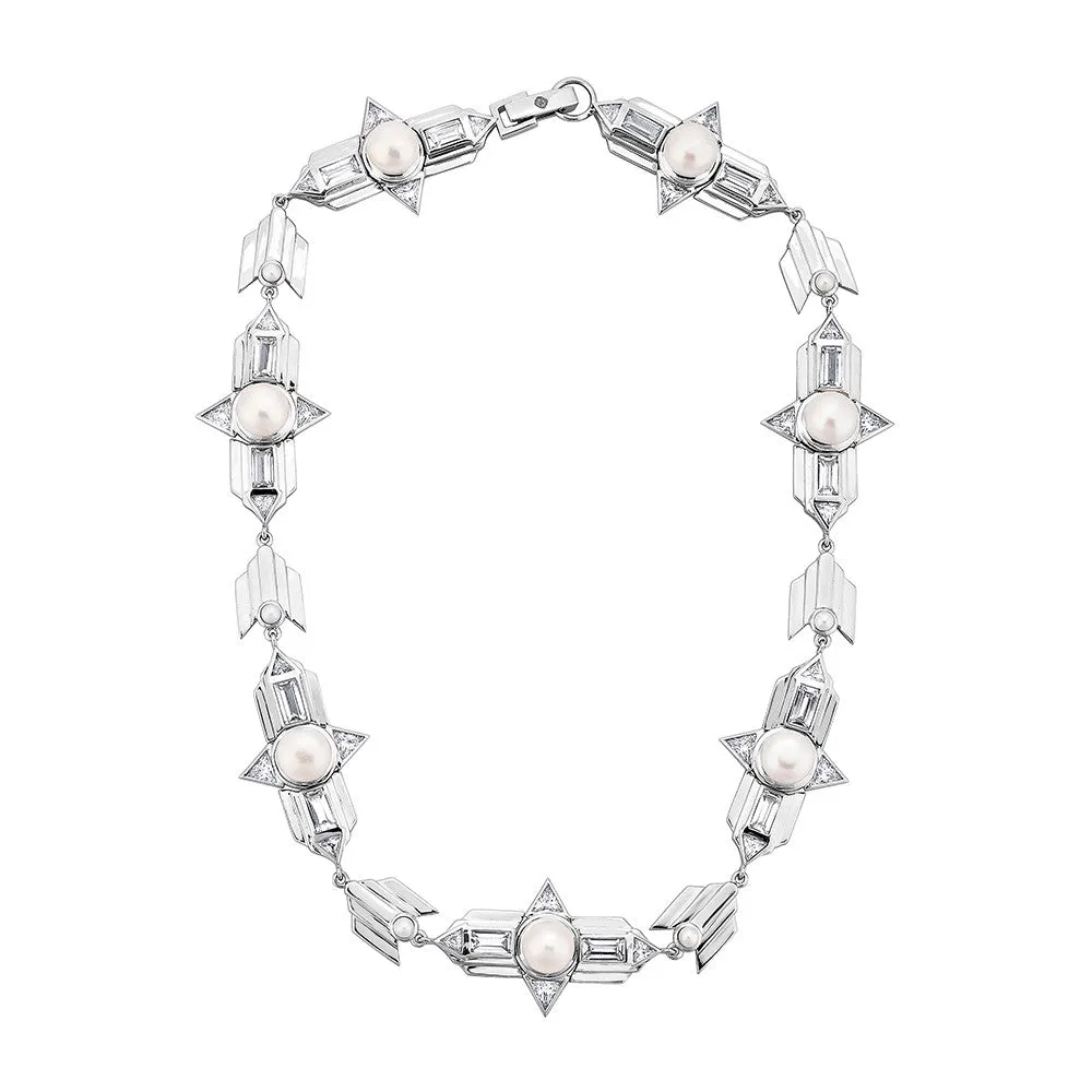 Babylon Choker Necklace - Silver