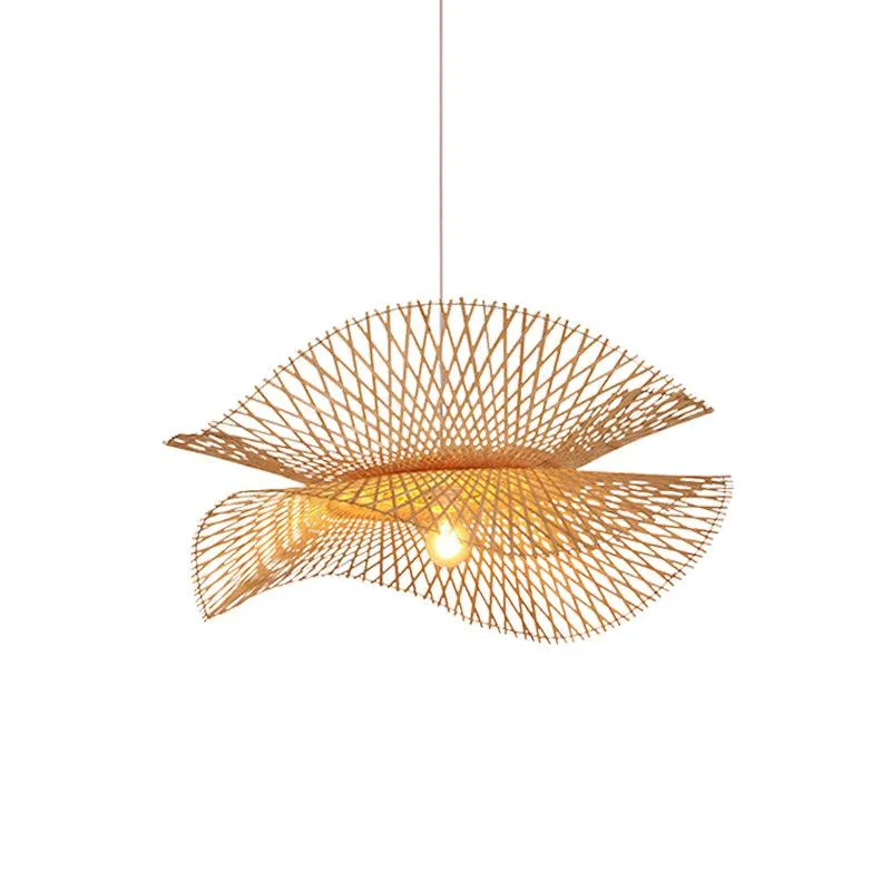 Bamboo Frame Pendant Lamp