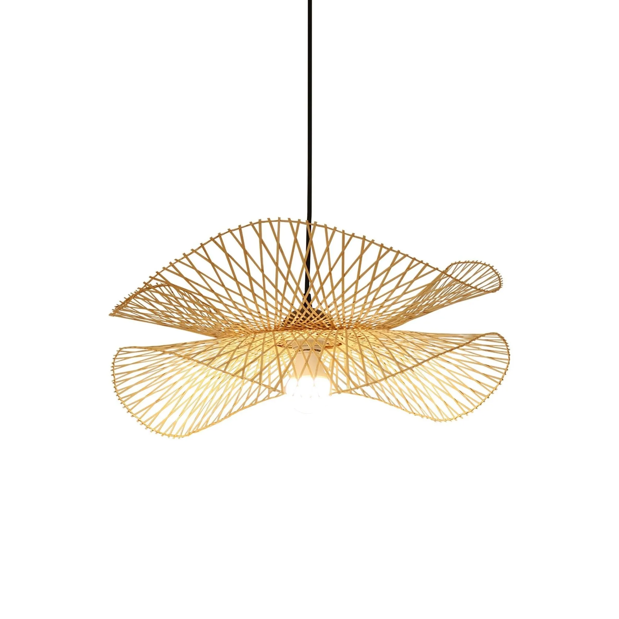 Bamboo Frame Pendant Lamp