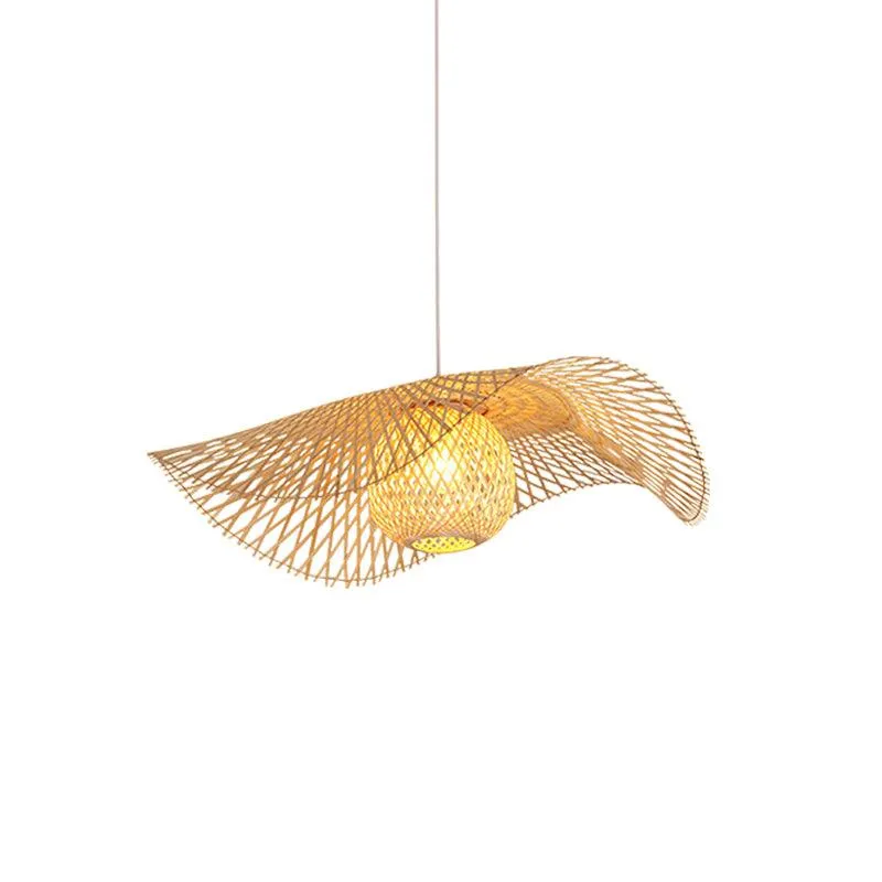 Bamboo Frame Pendant Lamp