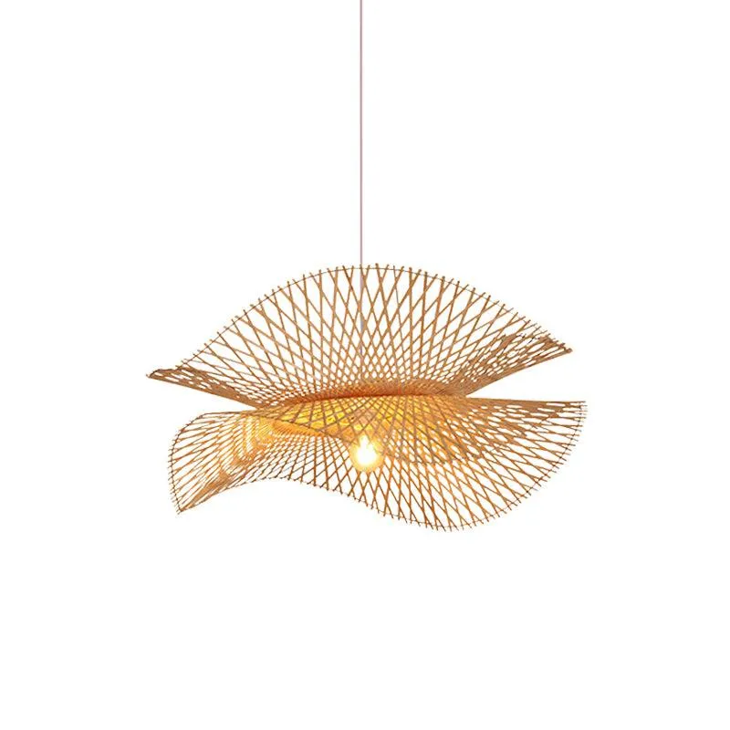 Bamboo Frame Pendant Lamp