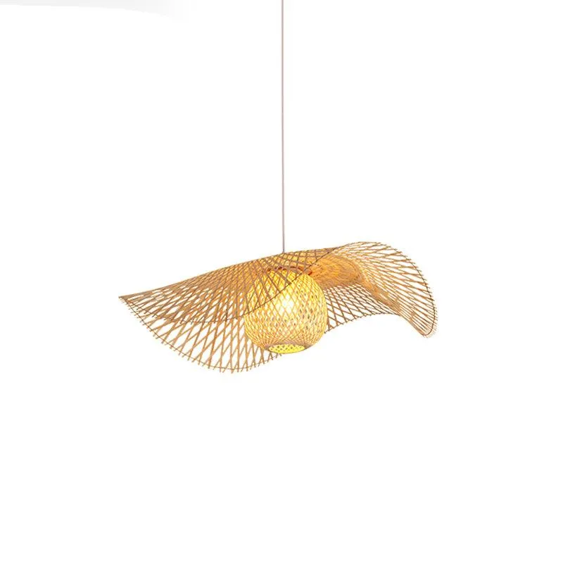 Bamboo Frame Pendant Lamp