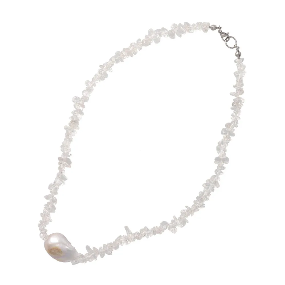 Baroque Pearl Gravel Necklace