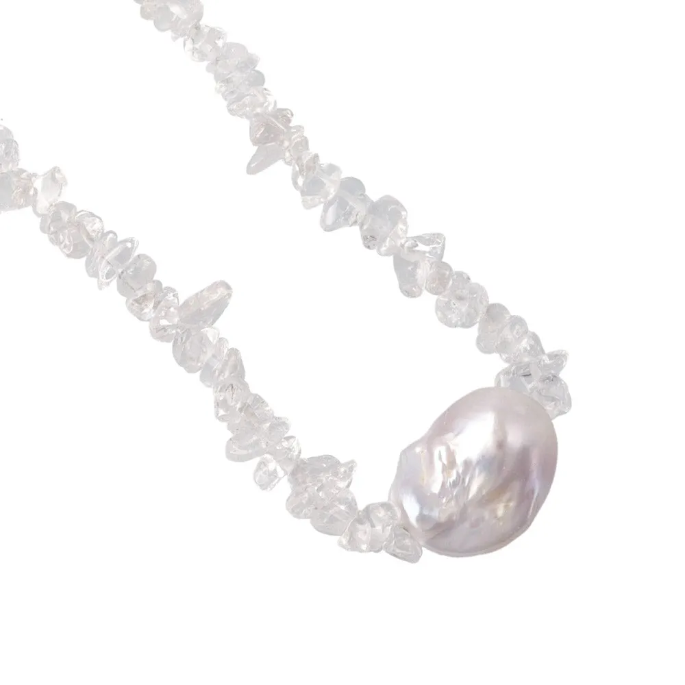 Baroque Pearl Gravel Necklace