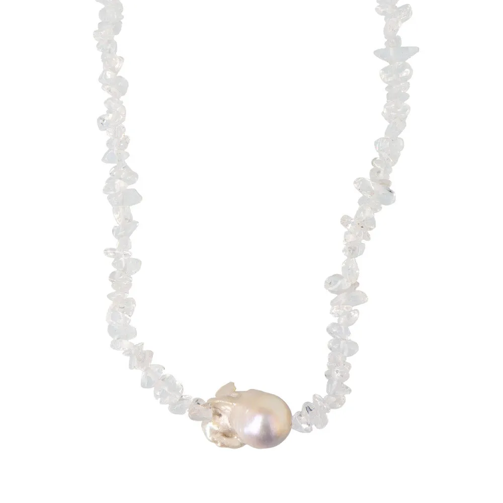 Baroque Pearl Gravel Necklace