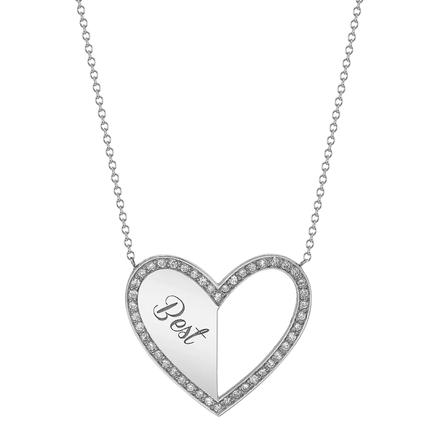 Best Friend Heart Necklaces (Set of 2)