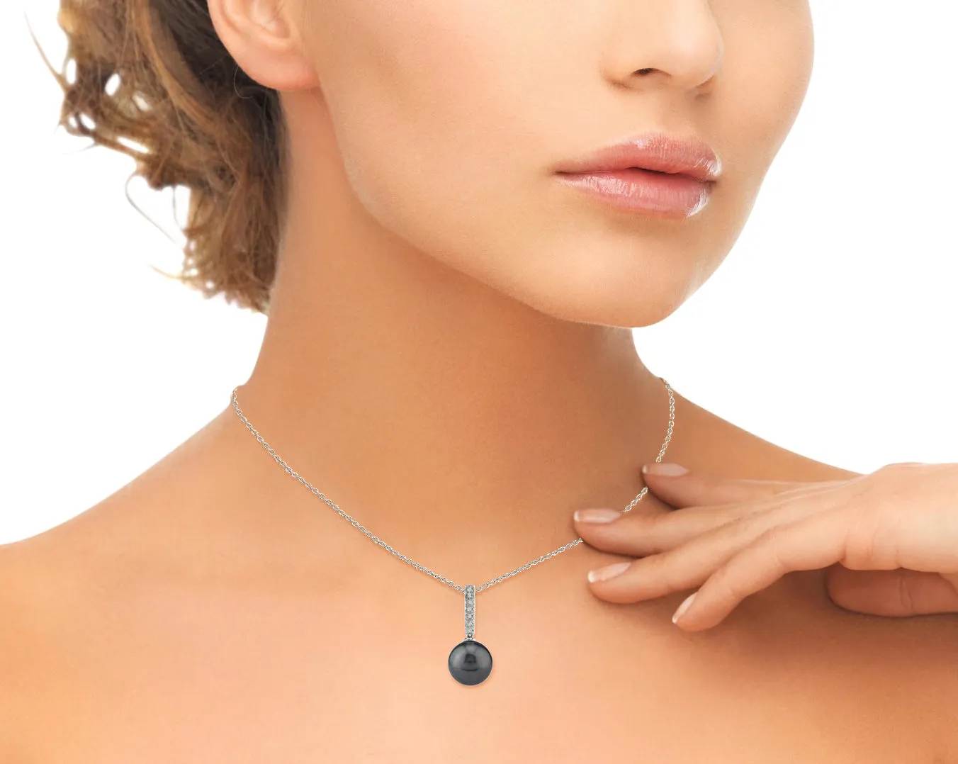 Black Tahitian Pearl & Diamond High Life Pendant