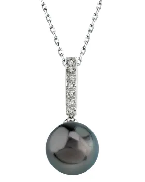 Black Tahitian Pearl & Diamond High Life Pendant