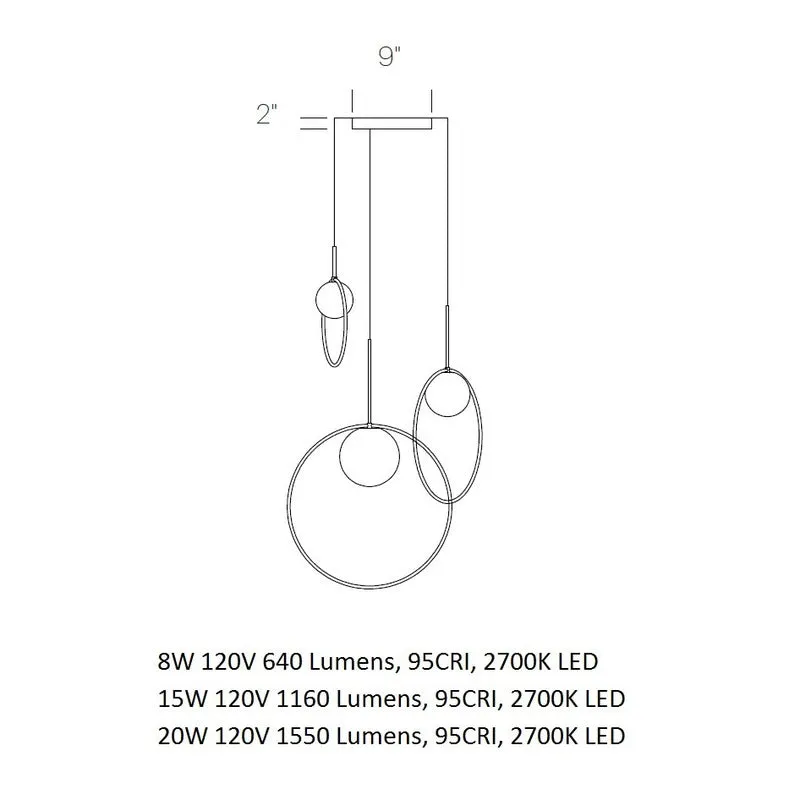 Bola Halo Chandelier