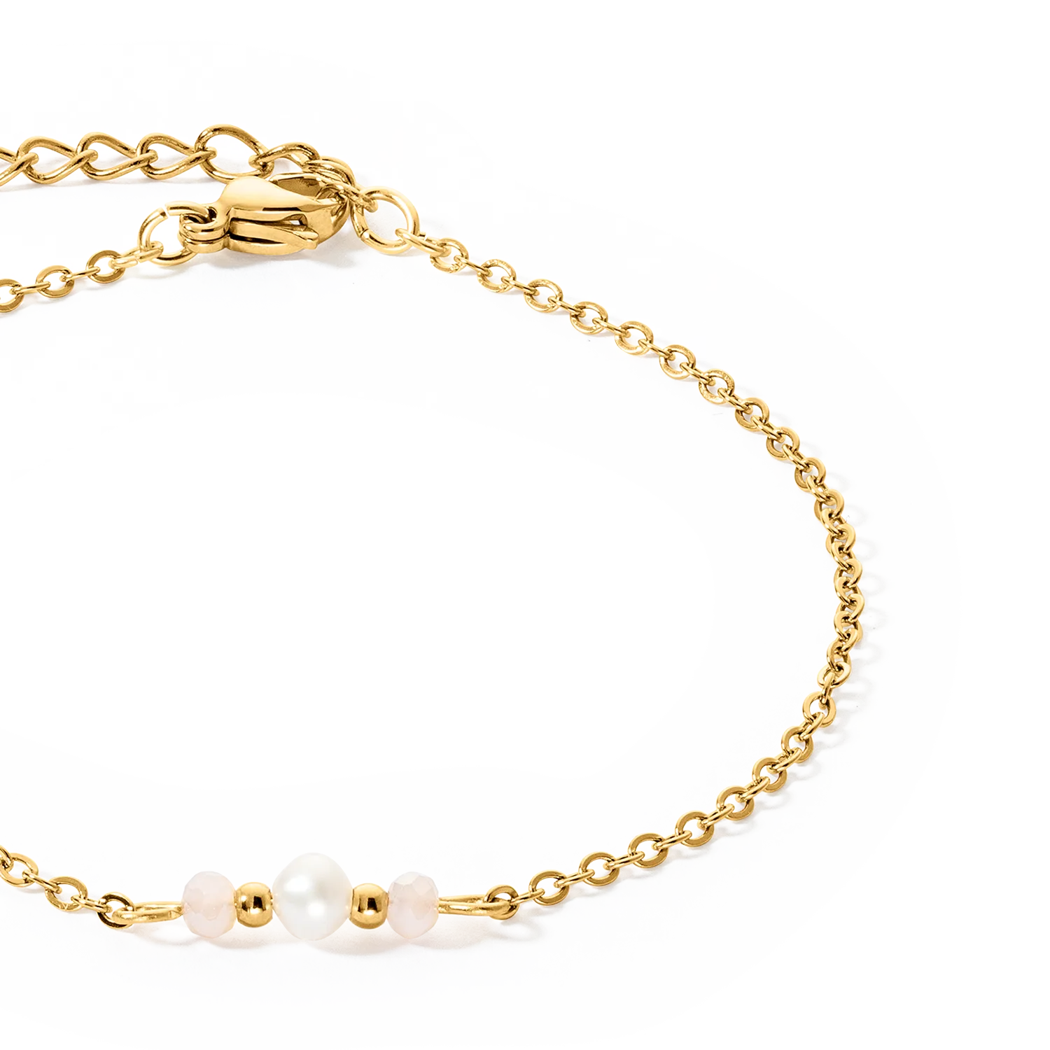 Bracelet Y Fairy Freshwater Pearl  gold