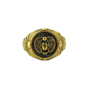 Brass Scarab Ring