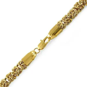 Byzantine IP Gold Stainless Steel Bracelet 6MM