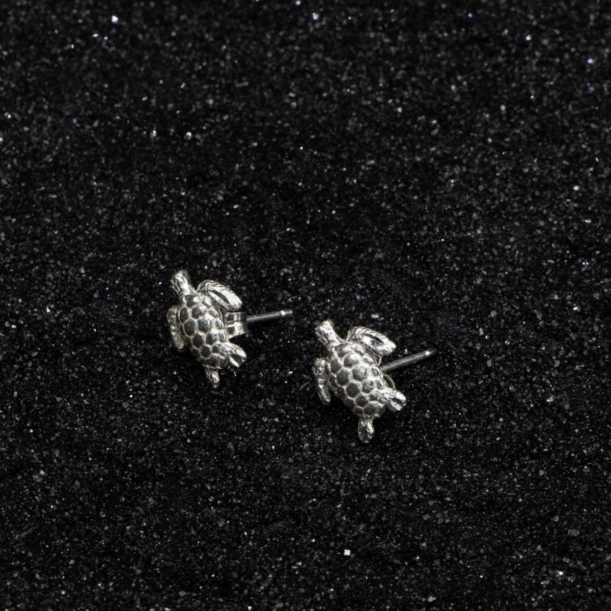 Caribbijou Small Sea Turtle Stopper Stud Earring