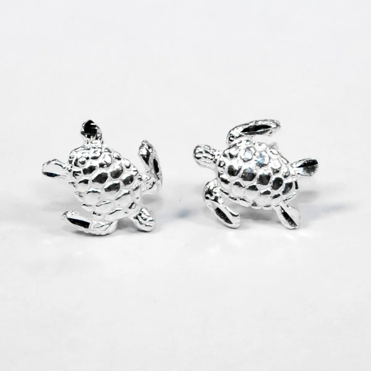 Caribbijou Small Sea Turtle Stopper Stud Earring