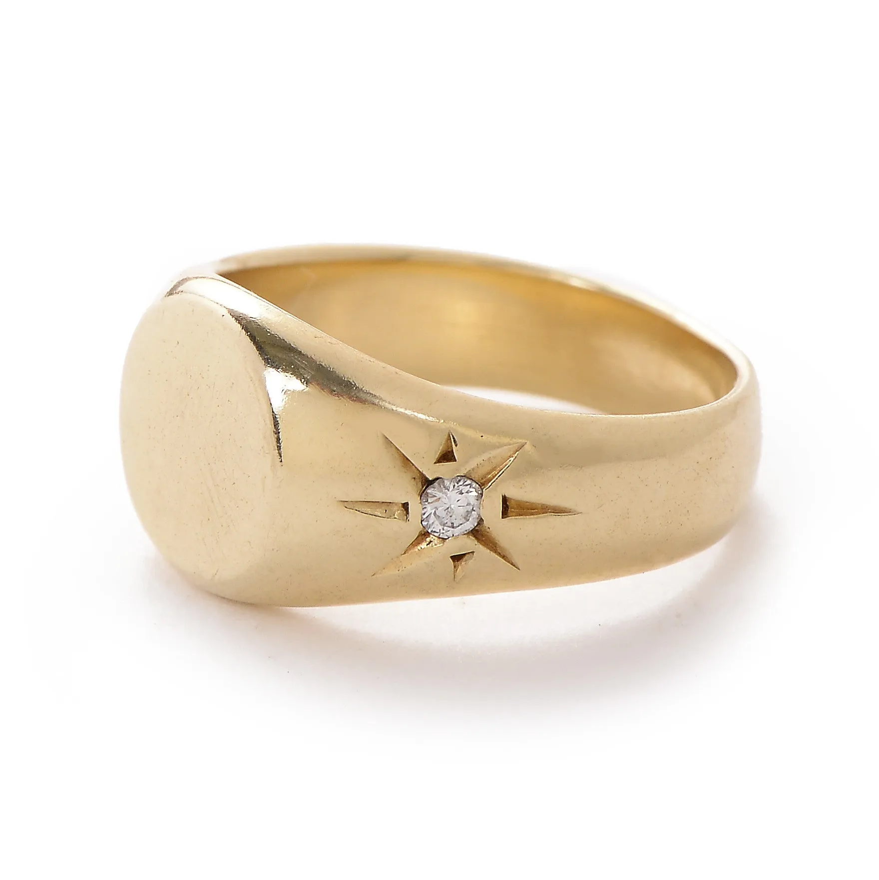 Classic Pinky Signet Ring in Gold