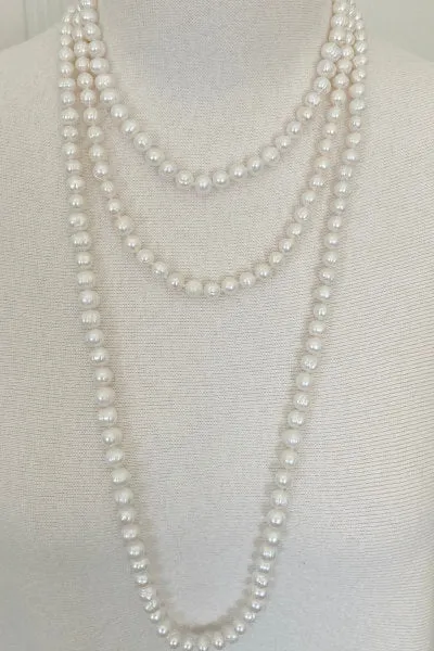 Classic Ring Pearl Necklace | Freshwater Pearls & Distinctive Rings | By Pearly Girls