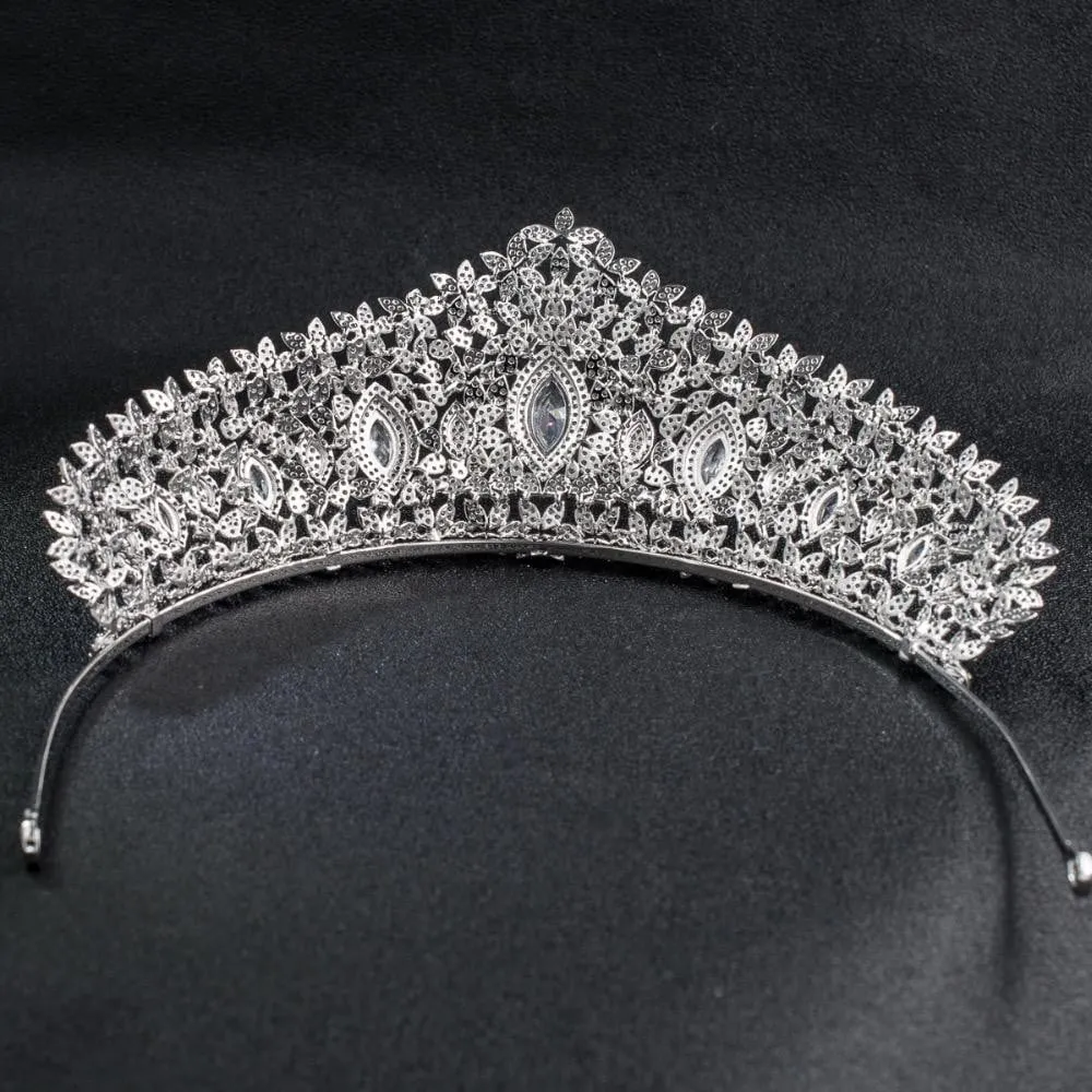 Cubic zircon wedding bridal tiara diadem hair jewelry CH10126