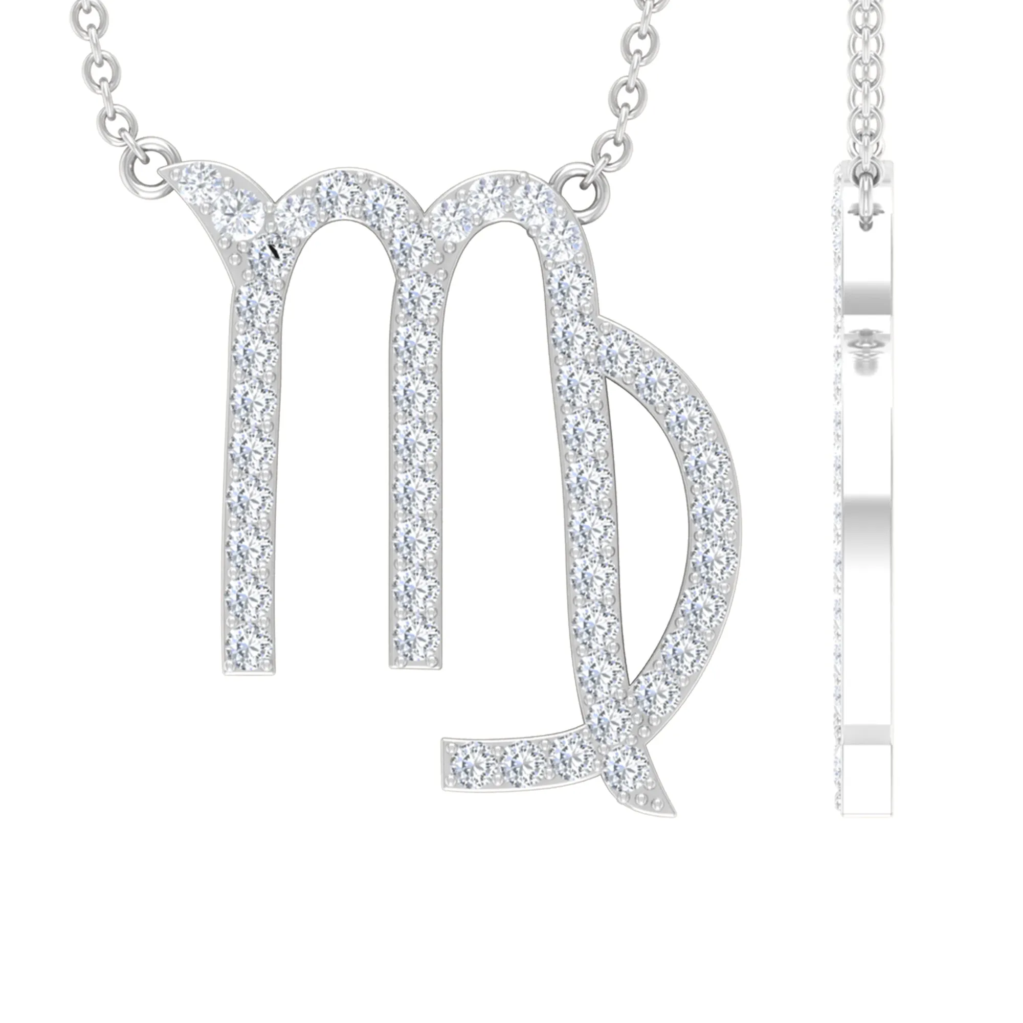 Cubic Zirconia Virgo Zodiac Necklace