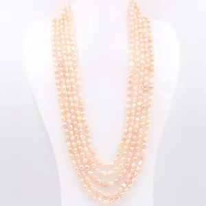 Cultured Pearl Necklace Fresh Water Pearl Necklace Layered Necklace Long Necklace Multi Strand Necklace SKU 6143273