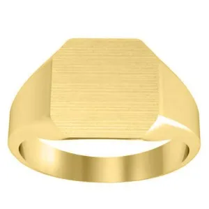 Cut Corner Square Signet Ring - 13mm x 12mm