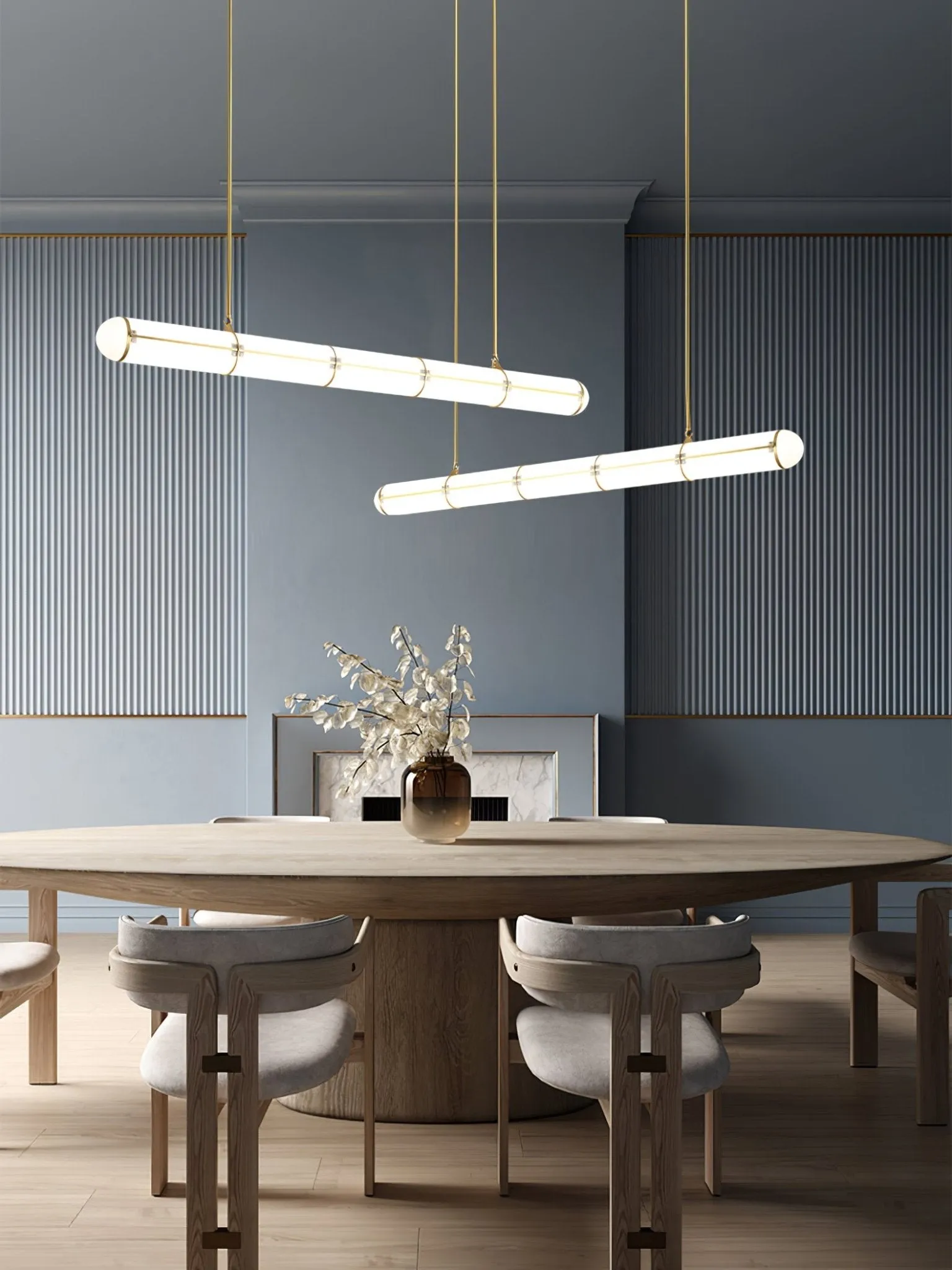 Cylindrical Endless Pendant Light