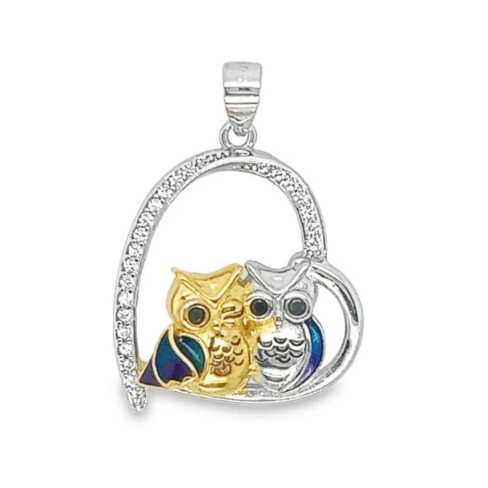 D1473 Owls Pendant